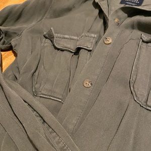 Army Green Button Down comfy shirt